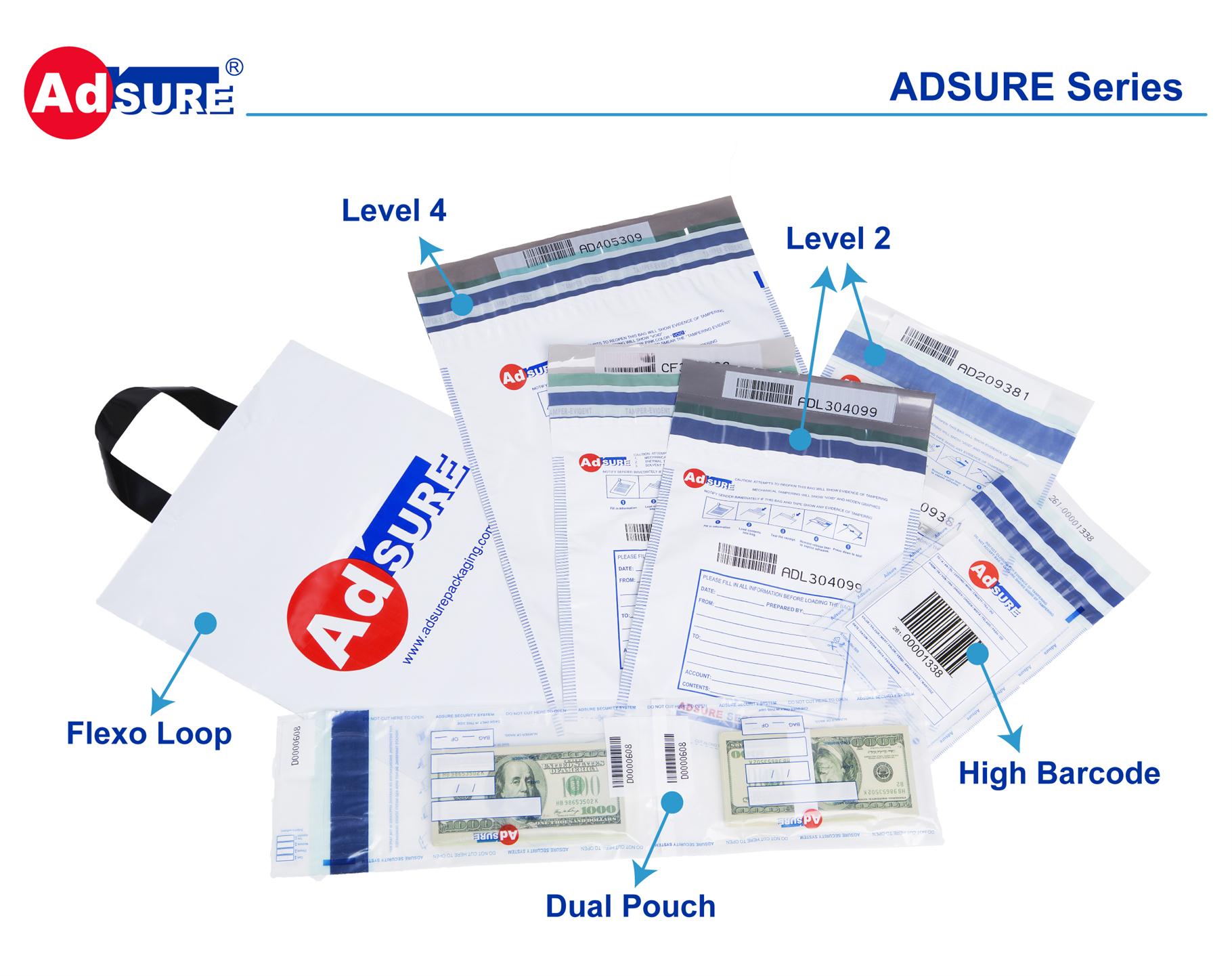 ADSURE series security evident bags