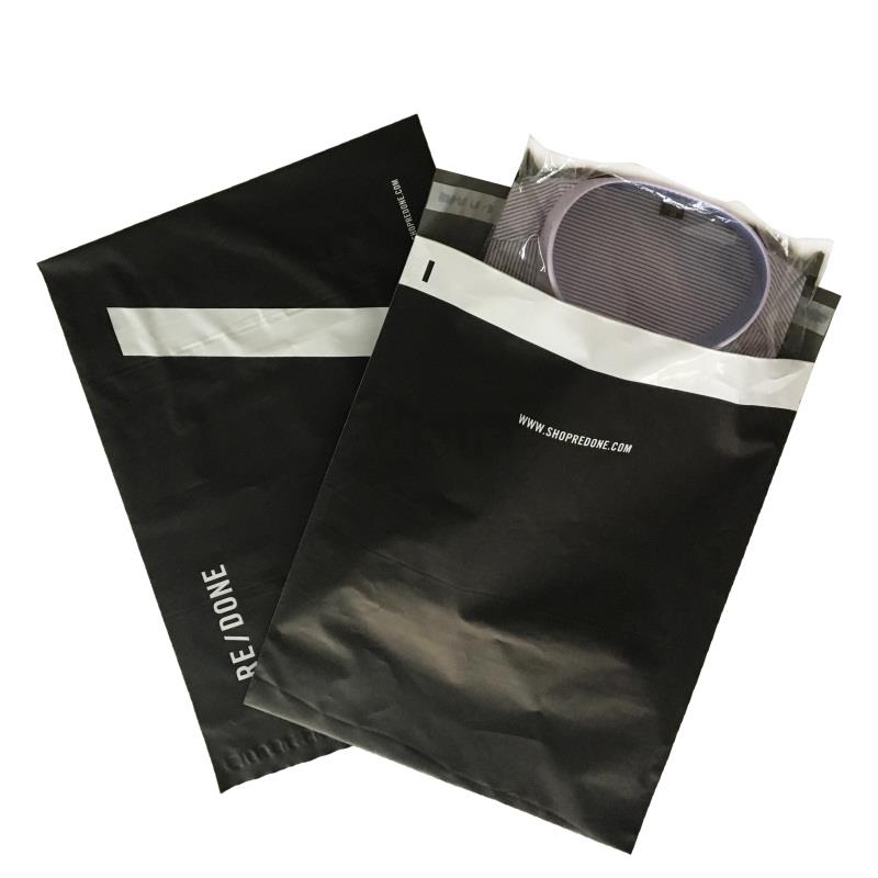 matte black poly mailers