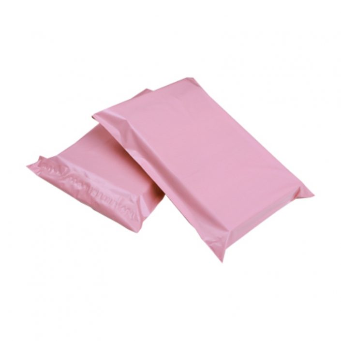 Plain Pink Poly Mailers