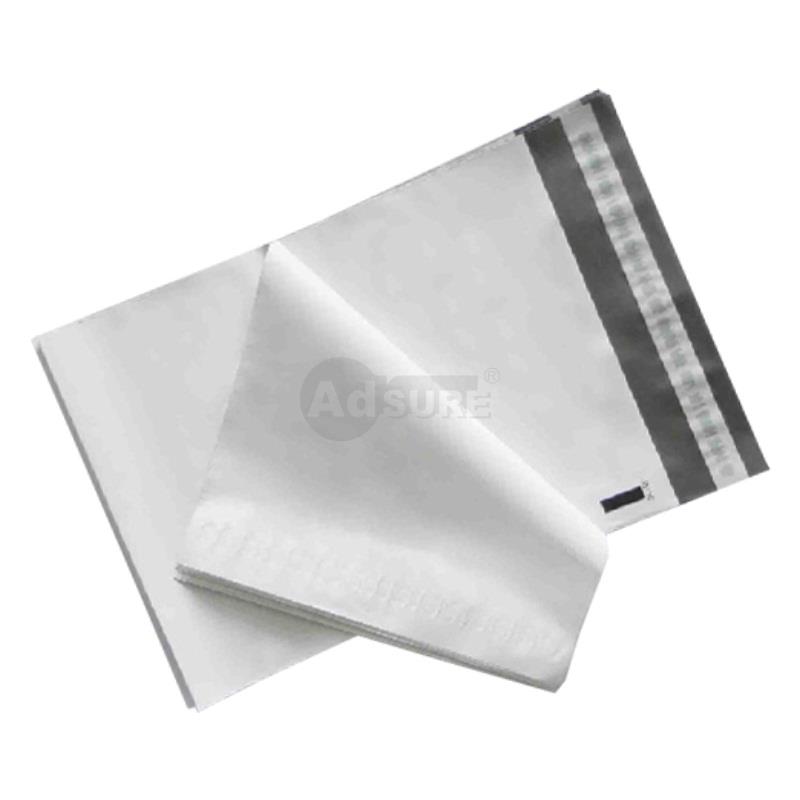 plain white poly mailers