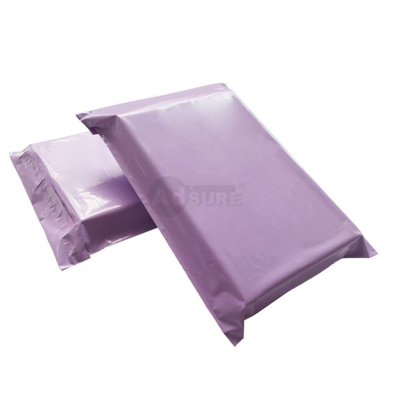 plain purple mailing bags