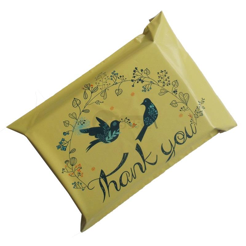 Yellow Bird Thank You Design Poly Mailers