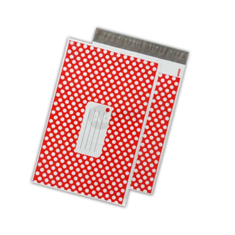 Red Polka Dot Design Poly Mailers