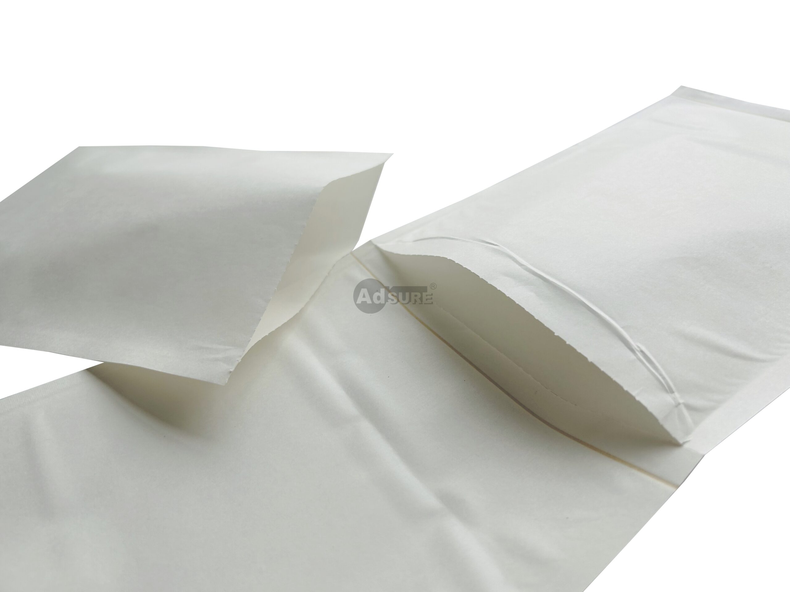 White Kraft Paper Pre-Opened Roll Bags