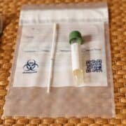 Biohazard Bag with test tube