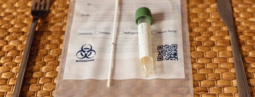 Biohazard Bag with test tube