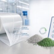 PCR FFS Film Application Testing Cover PCR FFS film roll for recyclable mono PE industrial packaging with application testing checklist
