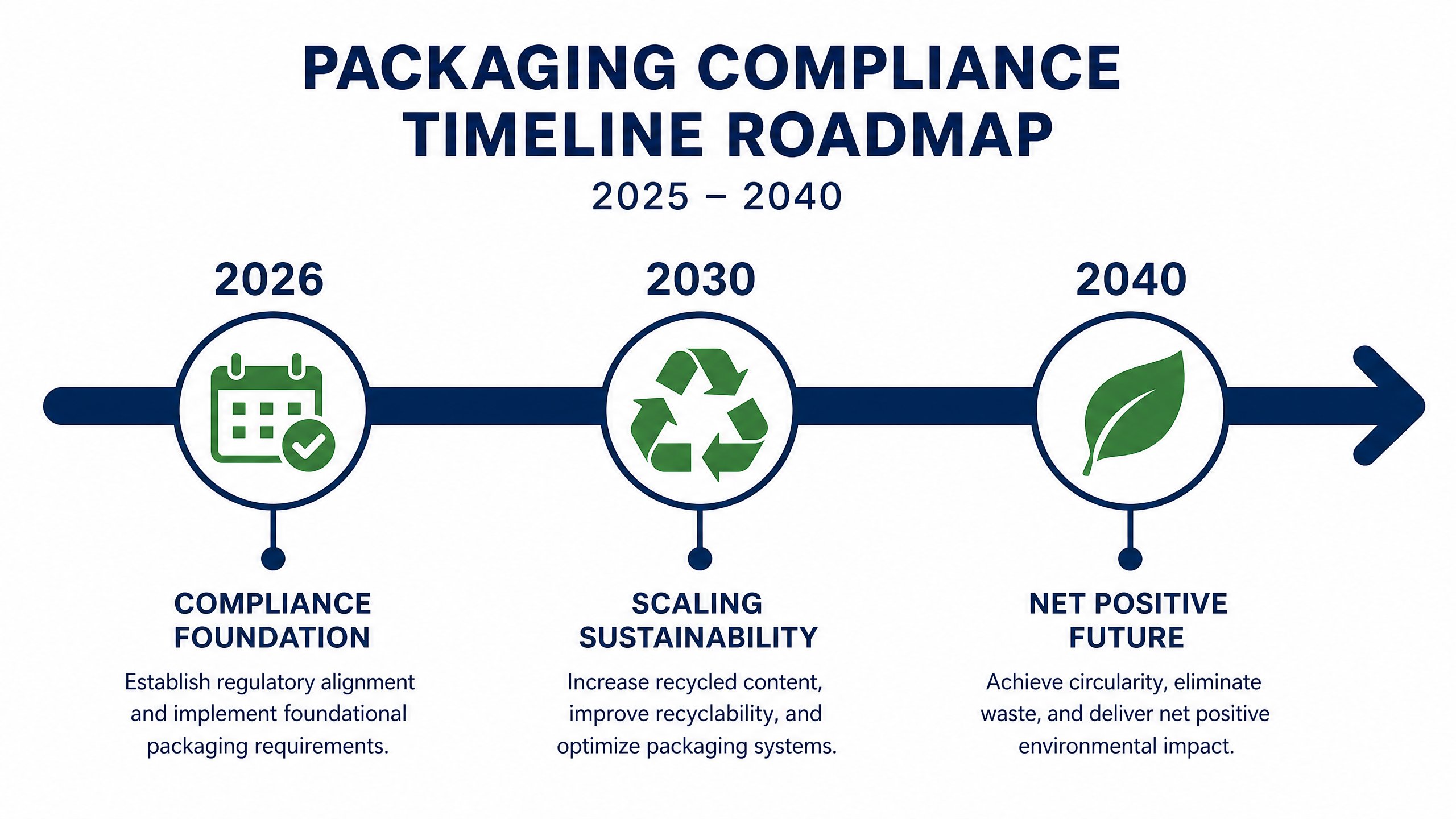 EU PPWR Timeline Roadmap 2026 to 2040