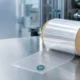 Manufacturer under PPWR guide featuring a transparent 30% PCR PE perforated bag roll